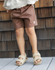 RYLEE + CRU PANELED BOARDSHORT CHOCOLATE