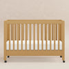Maki Full-Size Folding Crib w/ Toddler Bed Conversion Kit in Honey