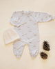 RYLEE & CRU RAGLAN JUMPSUIT FOXES