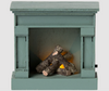 MAILEG FIREPLACE, MOUSE - BLUE