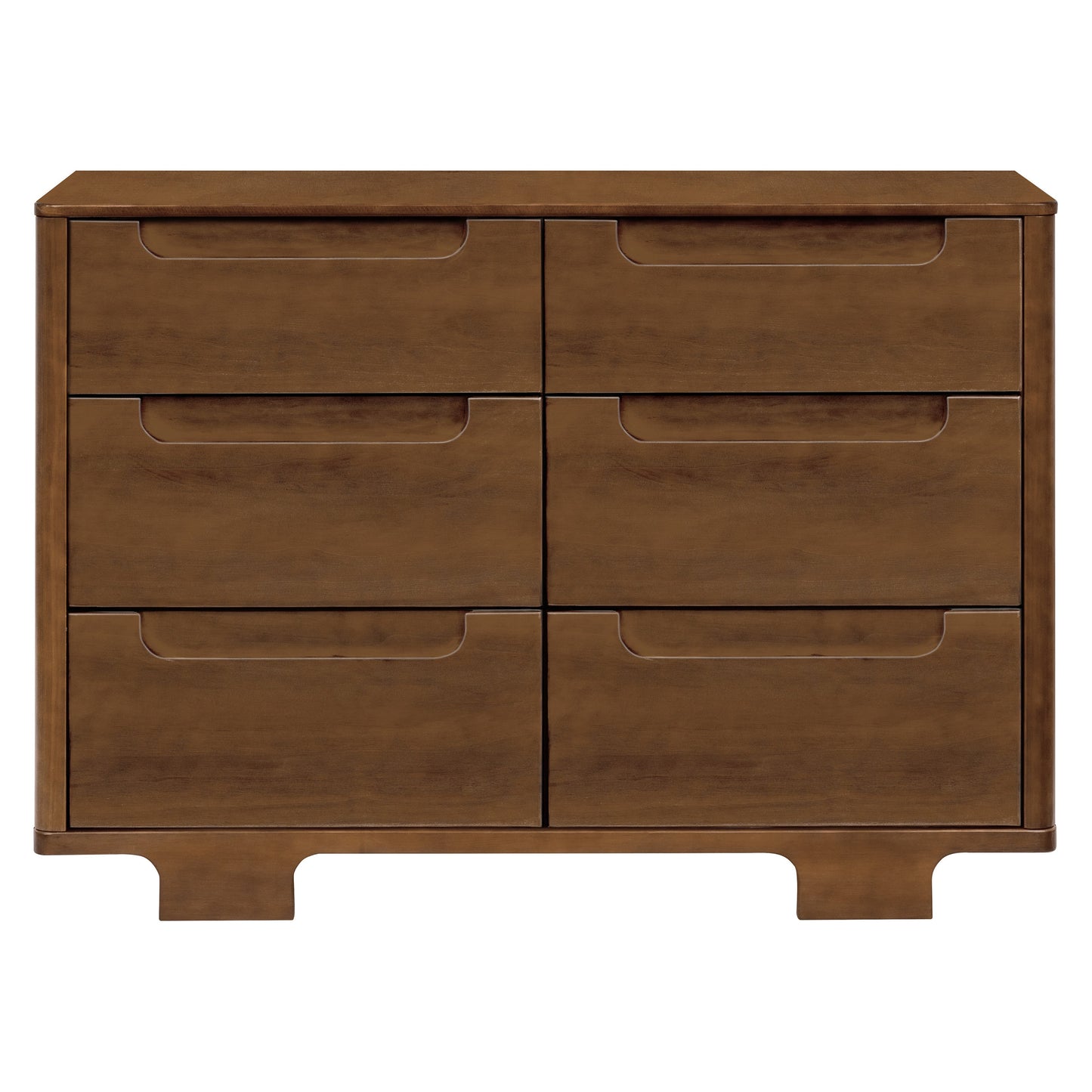 Yuzu 6-Drawer Dresser in Natural Walnut