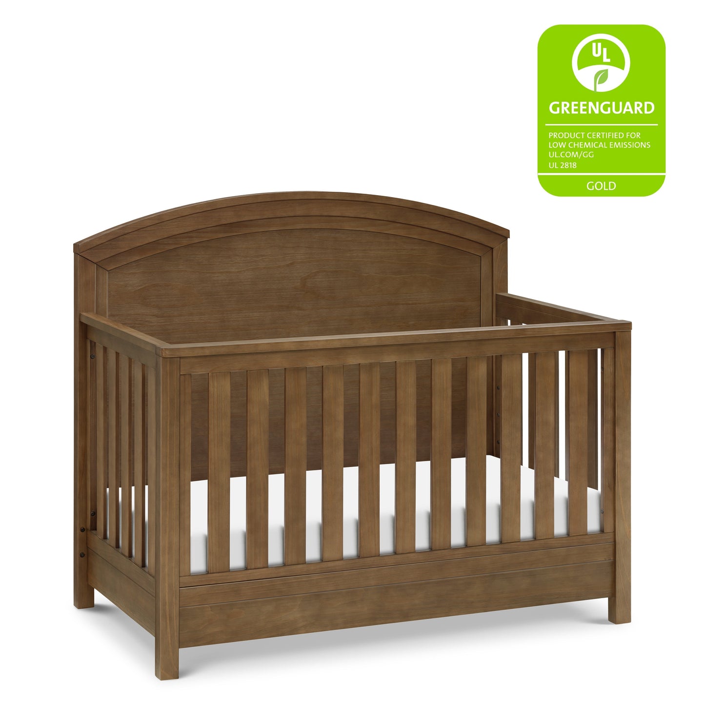 MONOGRAM BY NAMESAKE HEMSTED 4-IN-1 CONVERTIBLE CRIB WALNUT DRIFTWOOD