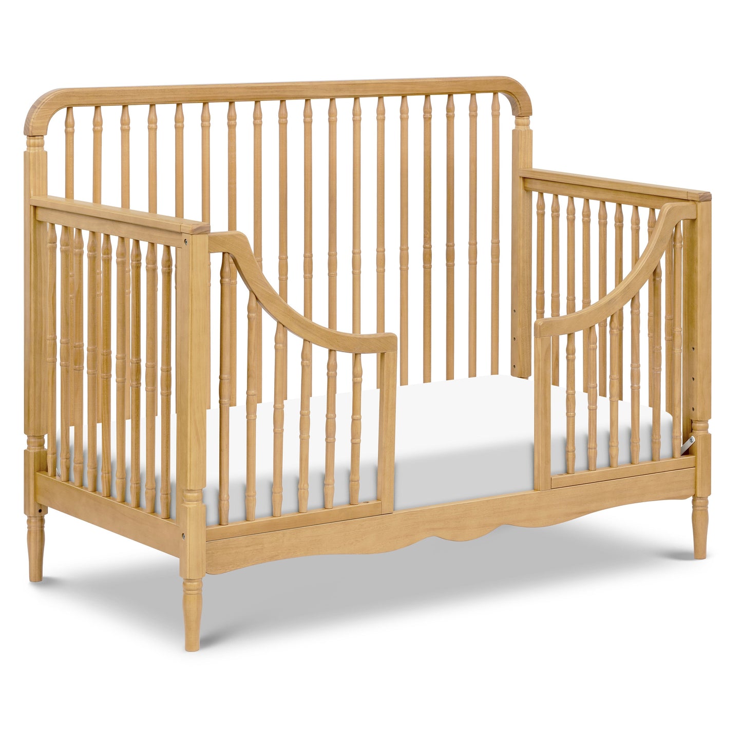 Liberty 4-in-1 Convertible Spindle Crib in Warm White