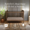 Liberty 3-in-1 Convertible Spindle Crib w/Toddler Bed Conversion Kit in Dusty Rose