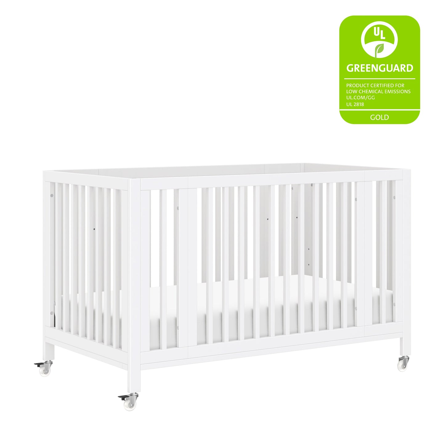 BABYLETTO ROLLI 9-IN-1 CONVERTIBLE ALL-STAGES CRIB WITH BASSINET & TODDLER BED CONVERSION KITS