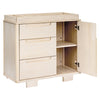 Yuzu 3-Drawer Changer Dresser in White/Natural