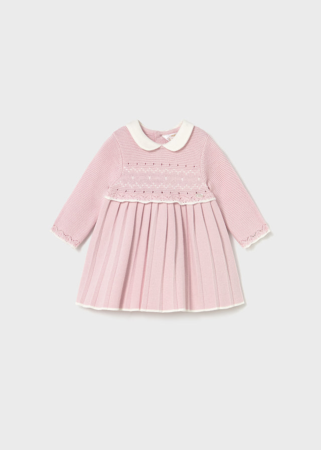 MAYORAL BABY KNIT DRESS - PINK