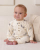 QUINCY MAE RELAXED FLEECE JUMPSUIT BABY BATS