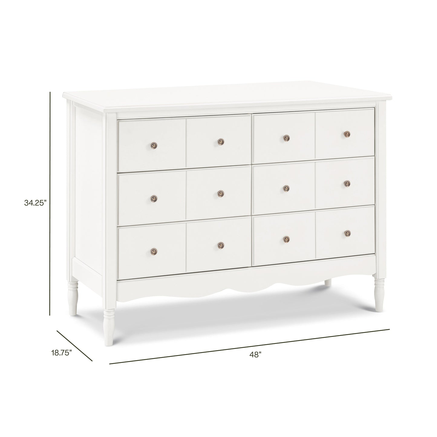 Liberty 6-Drawer Assembled Dresser in Cove Blue