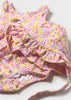 MAYORAL NEWBORN GIRL PRINTED ROMPER WITH HAT SET