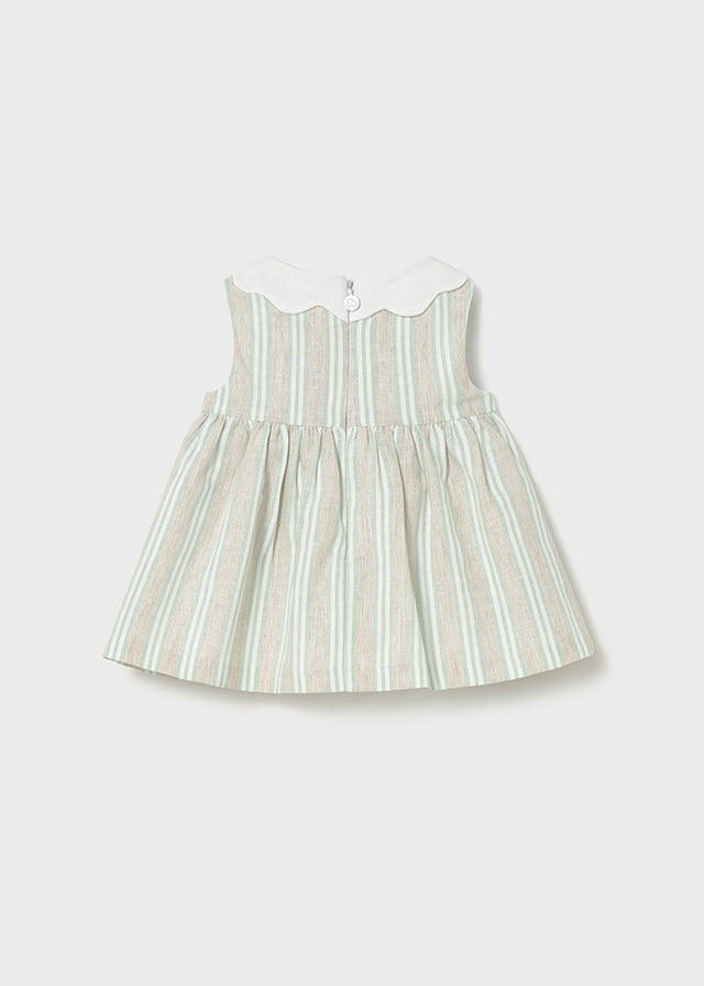 MAYORAL GIRL STRIPED LINEN DRESS