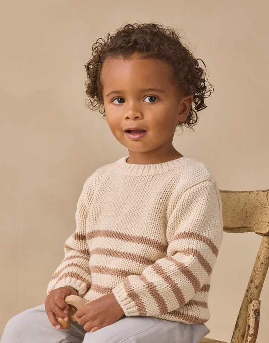 REX SWEATER ALMOND STRIPE