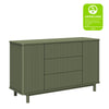 Pogo Tambour Assembled Dresser in Olive