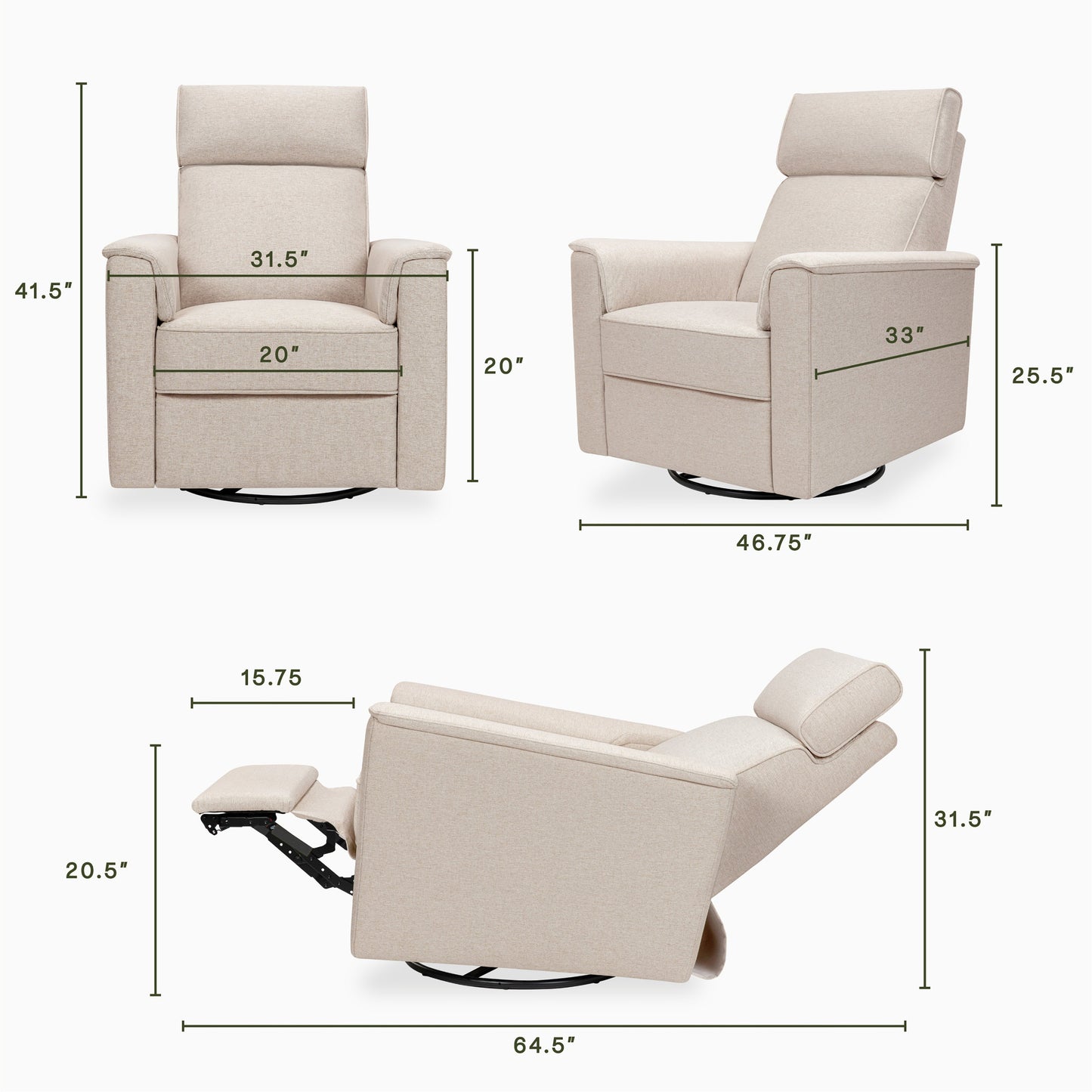NAMESAKE WILLA PRO POWER RECLINER & SWIVEL GLIDER
