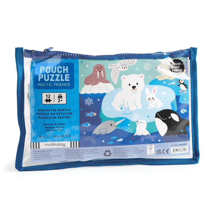 ARTIC FRIENDS 12 PIECE PUZZLE POUCH