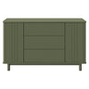 Pogo Tambour Assembled Dresser in Olive