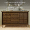Liberty 9-Drawer Assembled Dresser in Natural Walnut