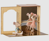 MAILEG BALLET MICE IN DANCE STUDIO, LITTLE SISTER AND BROTHER