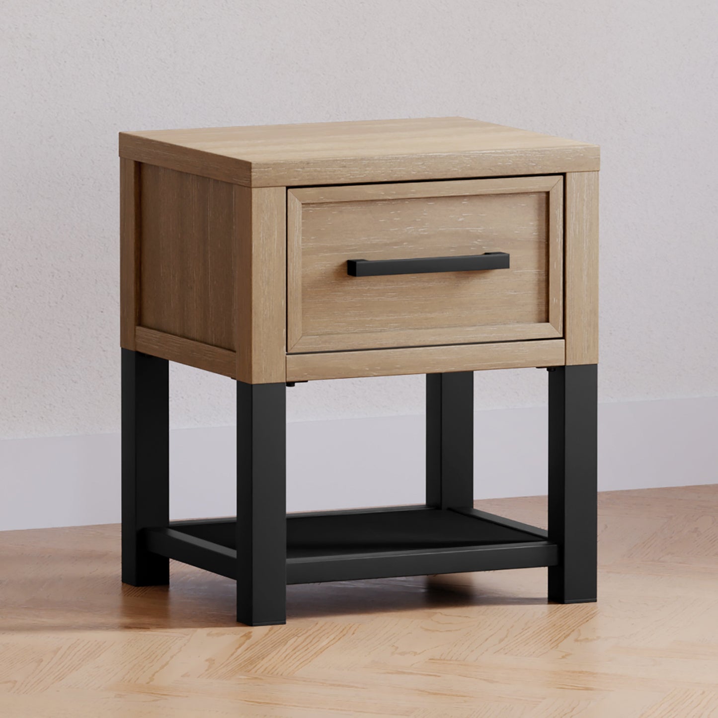 Newbern Nightstand, Assembled in Driftwood
