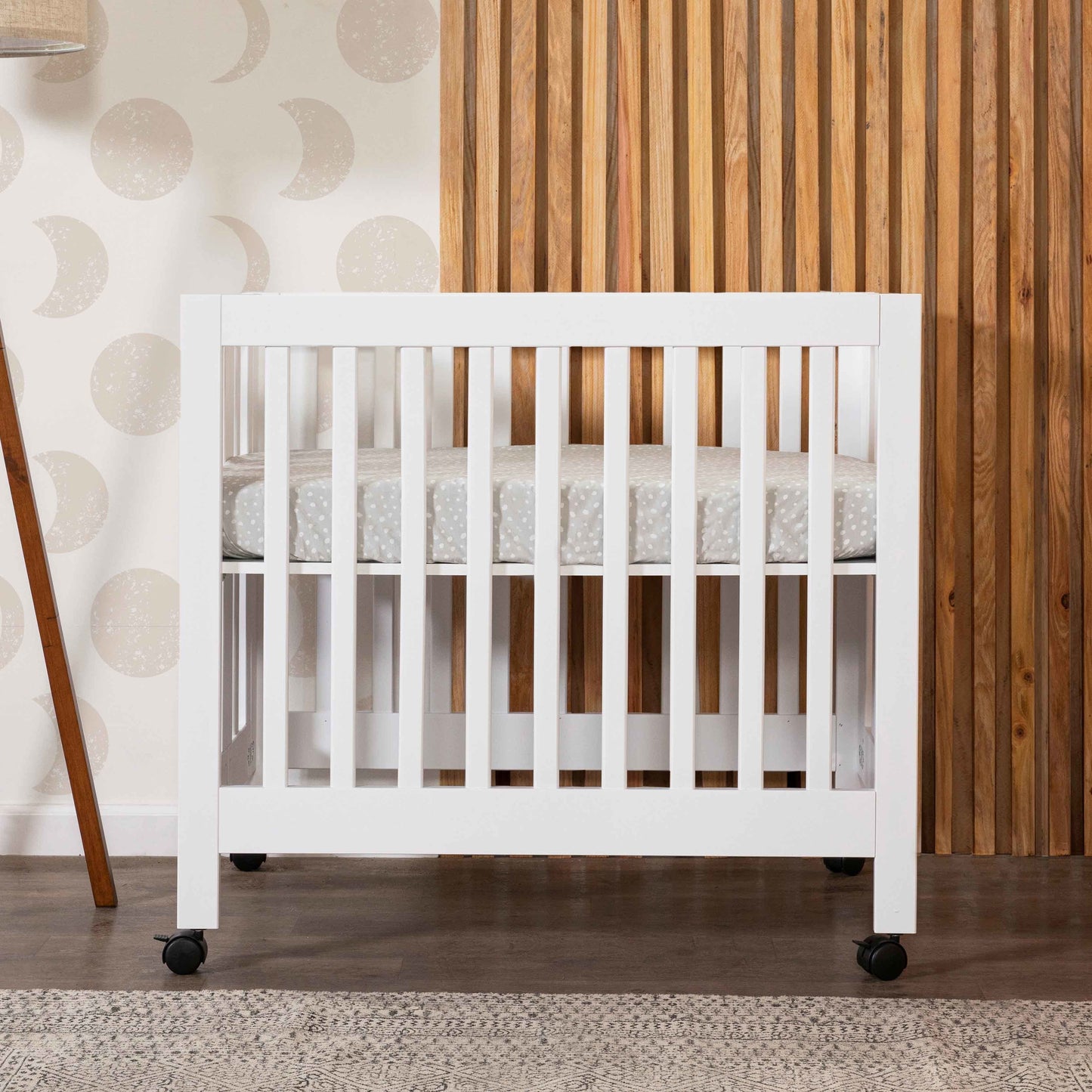 Origami Mini Crib in Light Sage