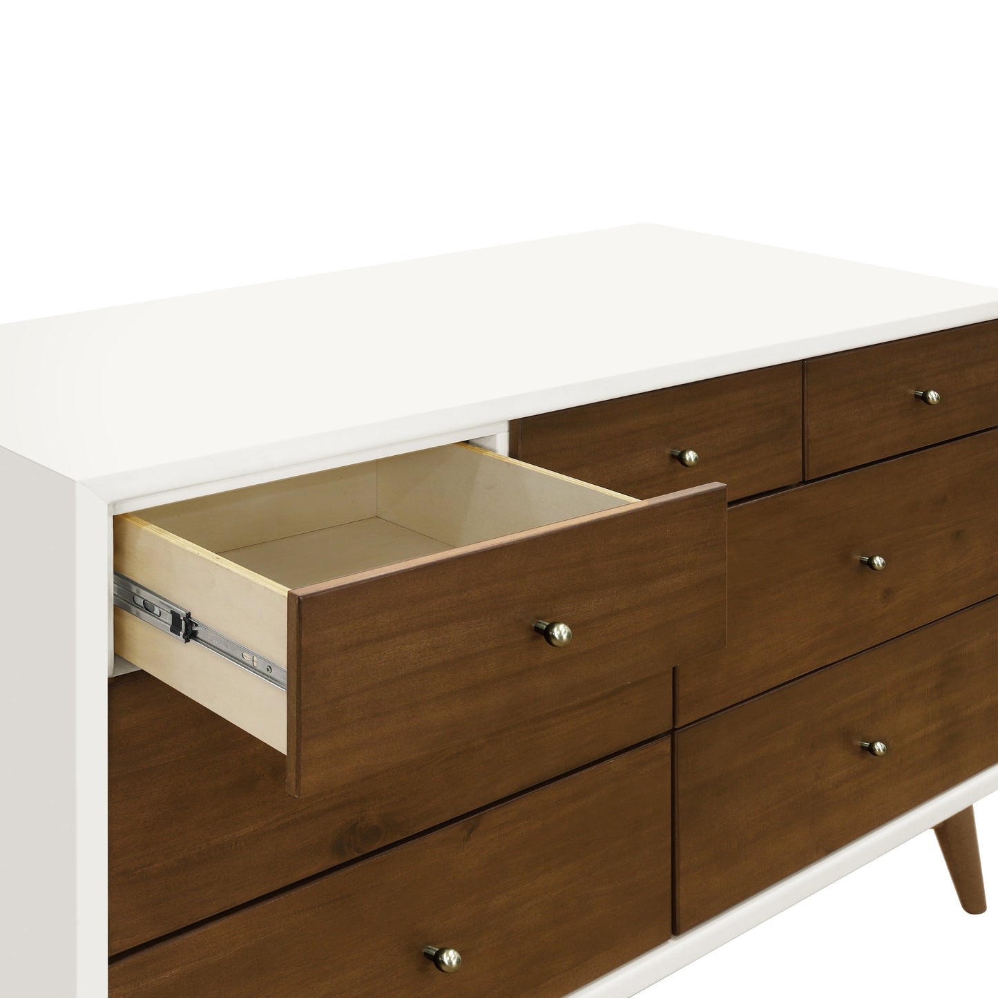 Palma 7-Drawer Double Dresser, Assembled in Warm White