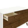 Palma 7-Drawer Double Dresser, Assembled in Warm White