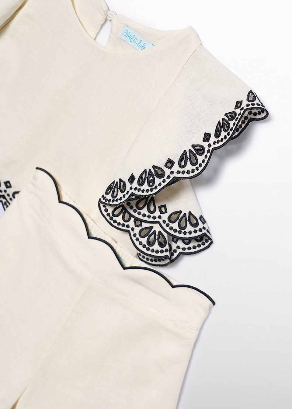ABEL & LULA GIRL EMBROIDERED SET