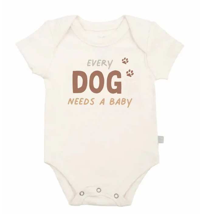 GRAPHIC BODYSUIT - EVERY DOG NEEDS A BABY