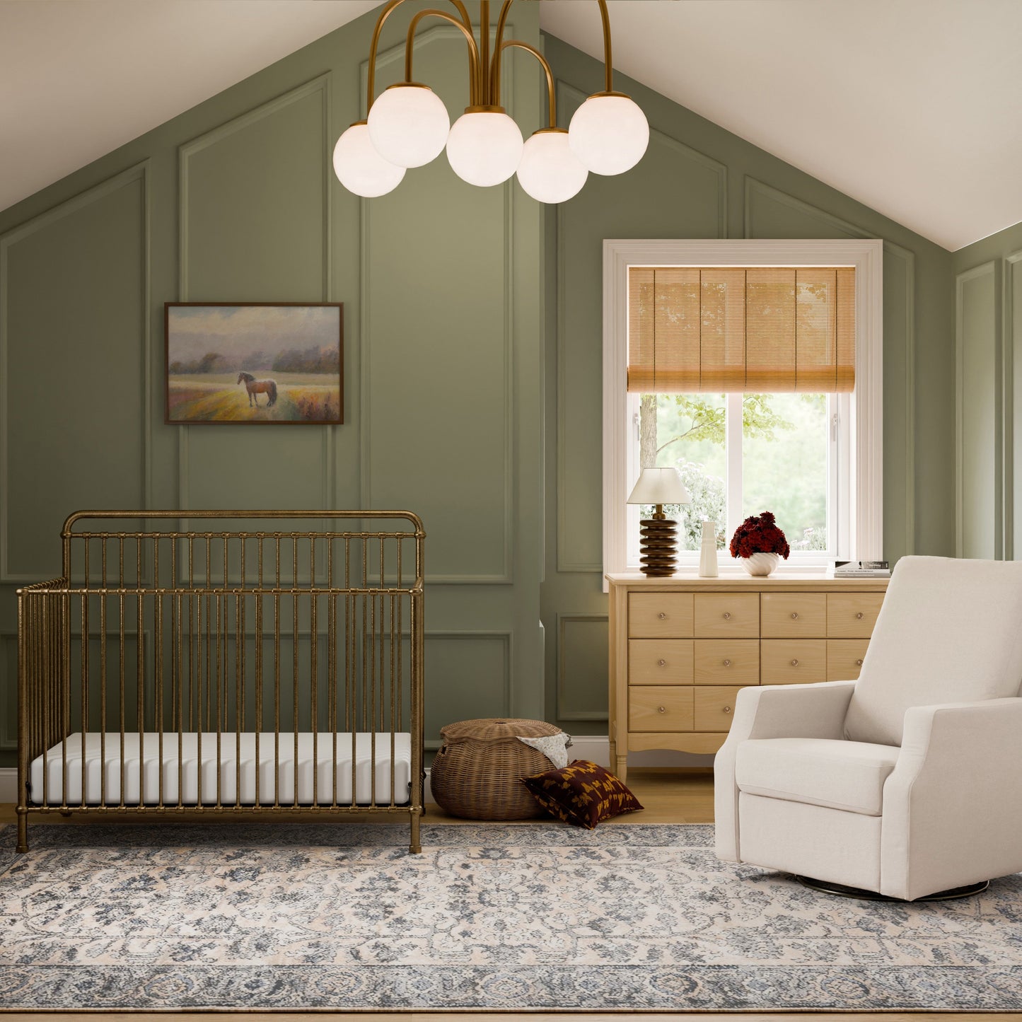 Winston 4-in-1 Convertible Crib in Heirloom Sage
