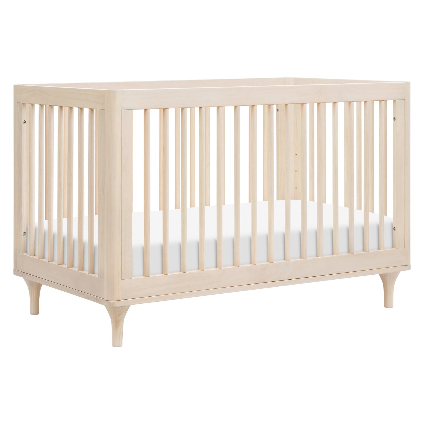 Lolly 3-in-1 Convertible Crib w/Toddler Bed Conversion in Crimson/Natural