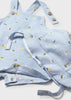 MAYORAL BOY PRINTED DUNGAREE AND HAT SET