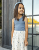 RYLEE AND CRU RIBBED TANK SET - NATURAL HEATHERED MARINE