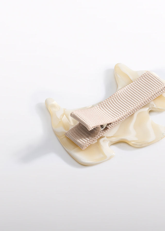 ABEL & LULA GIRL DOG HAIR CLIP - IVORY