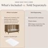BABYLETTO PALMA 8-IN-1 CONVERTIBLE ALL-STAGES CRIB WITH BASSINET & TODDLER BED KIT