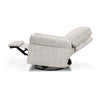 MONOGRAM BY NAMESAKE MONROE POWER RECLINER AND SWIVEL GLIDER IN BOUCLE Black White Boucle