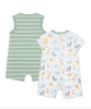 SAFARI 2PK ROMPERS SET