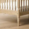 Liberty 3-in-1 Convertible Spindle Crib w/Toddler Bed Conversion Kit in Dusty Rose