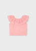 MAYORAL EYELET RUFFLE T-SHIRT