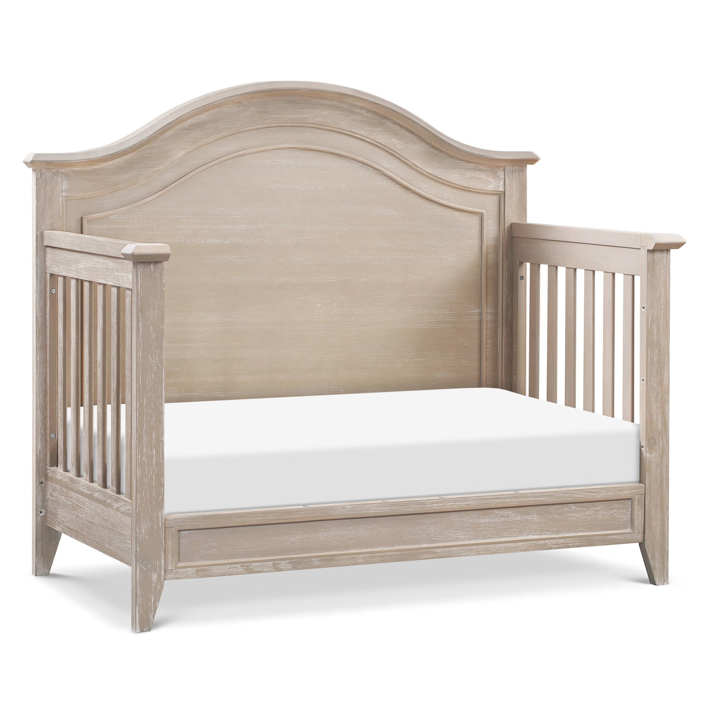 MONOGRAM BY NAMESAKE BECKETT RUSTIC 4-IN-1 CONVERTIBLE CURVE TOP CRIB