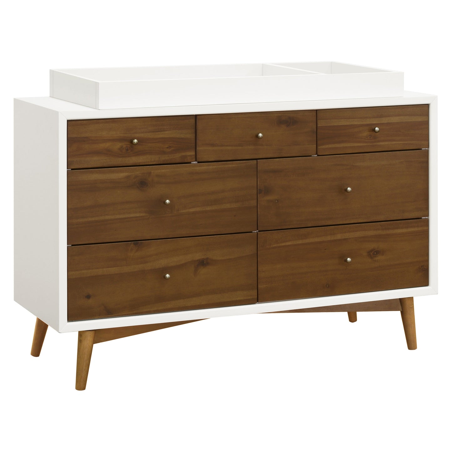Palma 7-Drawer Double Dresser, Assembled in Warm White