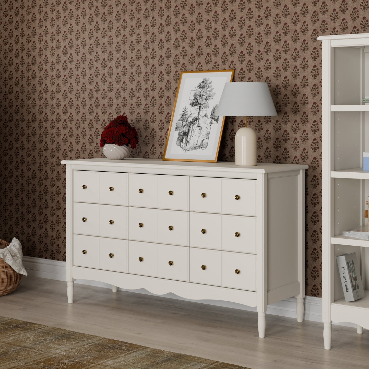 Liberty 9-Drawer Assembled Dresser in Natural Walnut