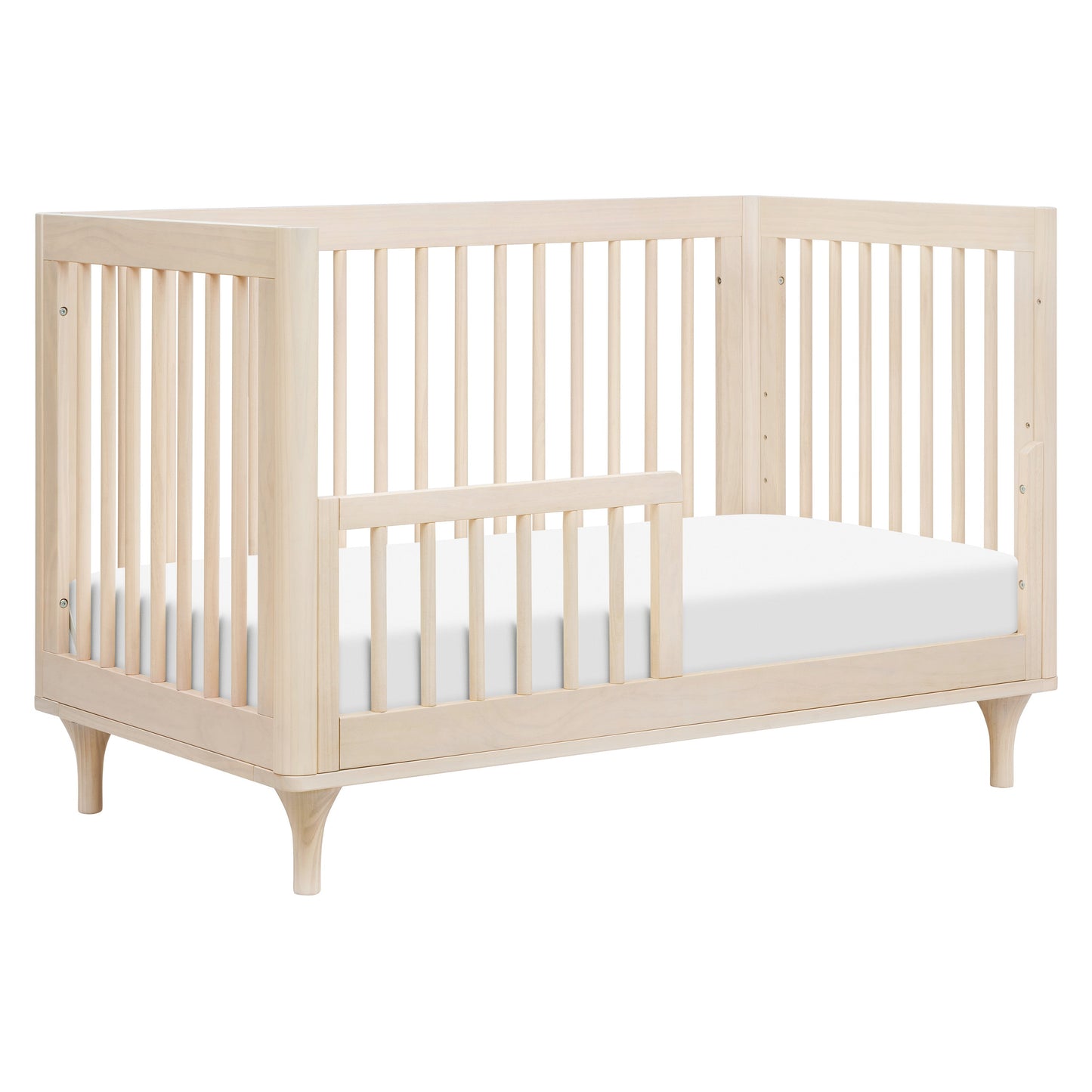 Lolly 3-in-1 Convertible Crib w/Toddler Bed Conversion in Crimson/Natural
