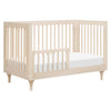 Lolly 3-in-1 Convertible Crib w/Toddler Bed Conversion in Crimson/Natural