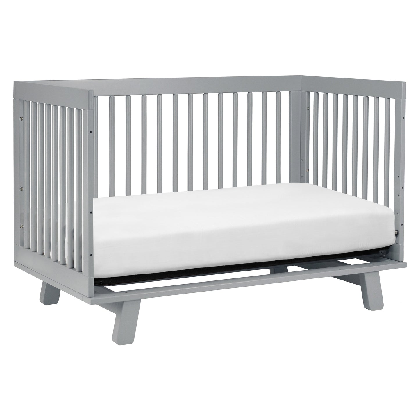 Hudson 3-in-1 Convertible Crib w/ToddlerBedConversionKit in White/Washed Natural