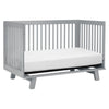 Hudson 3-in-1 Convertible Crib w/ToddlerBedConversionKit in White/Washed Natural