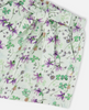 DEUX PAR DEUX JERSEY SHORTS GREEN PRINTED FLOWERS