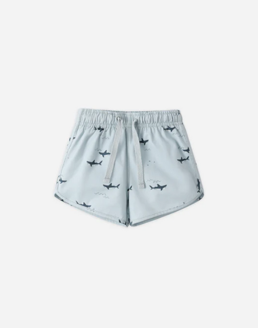 RYLEE + CRU SWIM TRUNK SHARKS