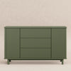 Pogo Tambour Assembled Dresser in Olive