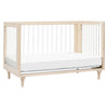 Lolly 3-in-1 Convertible Crib w/Toddler Bed Conversion in Crimson/Natural
