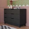 Hudson 6-Drawer Double Dresser, Assembled in Honey